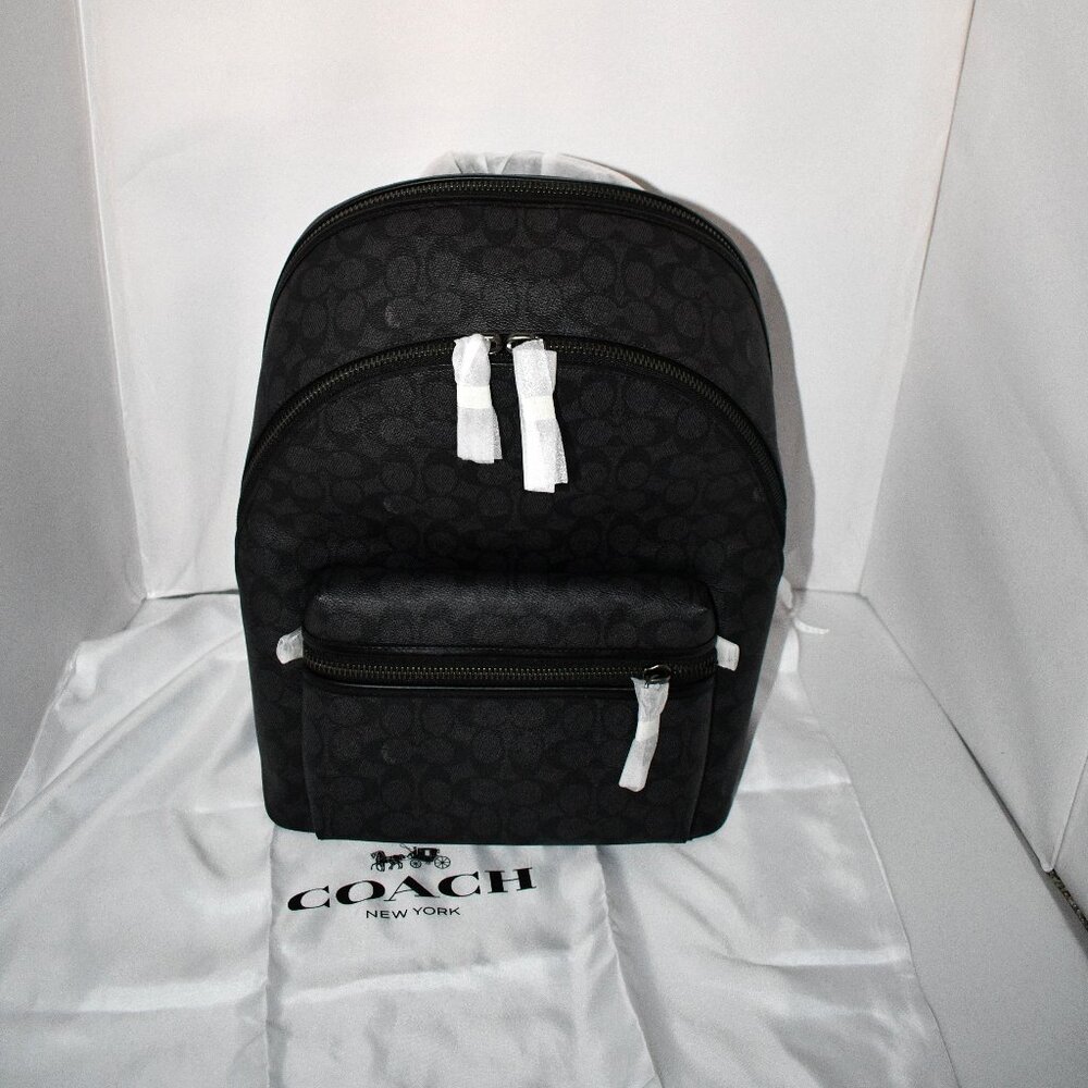 COACH Men's Charter Backpack in Charcoal #CP159 CHR NWT